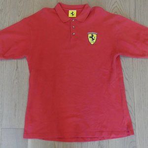 Ferrari Vintage 1996  Nice Man Sports Red Large Polo